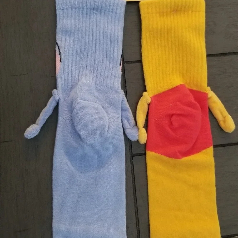 Disney Winnie The Pooh & Eeyore Magnetic Women's Crew Socks